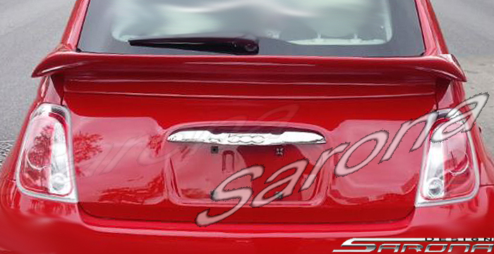 Custom Fiat 500  Coupe Trunk Wing (2012 - 2016) - $290.00 (Part #FT-001-TW)